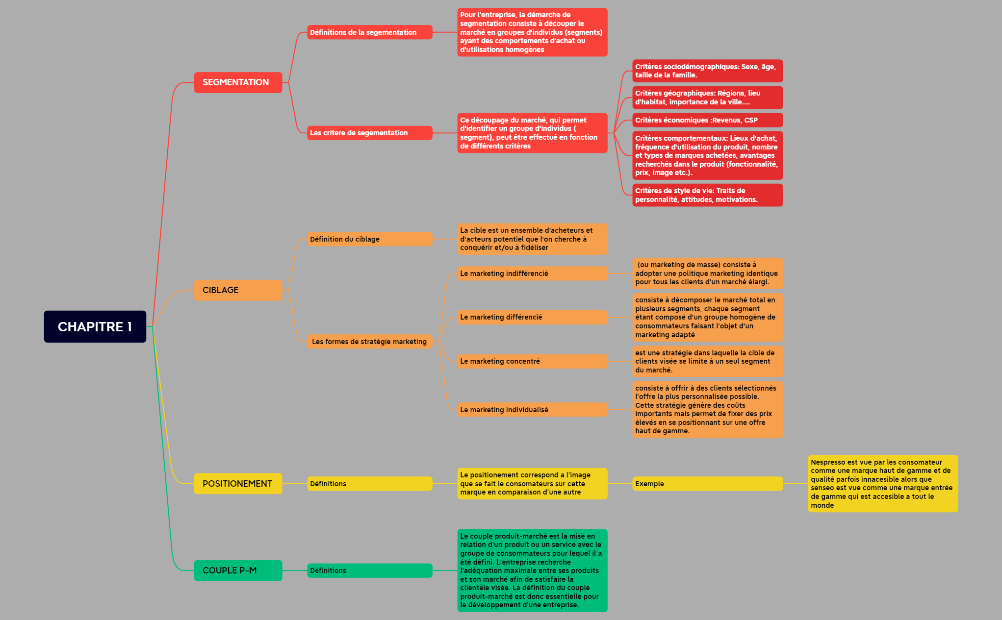 CHAPITRE 1 carte mentale