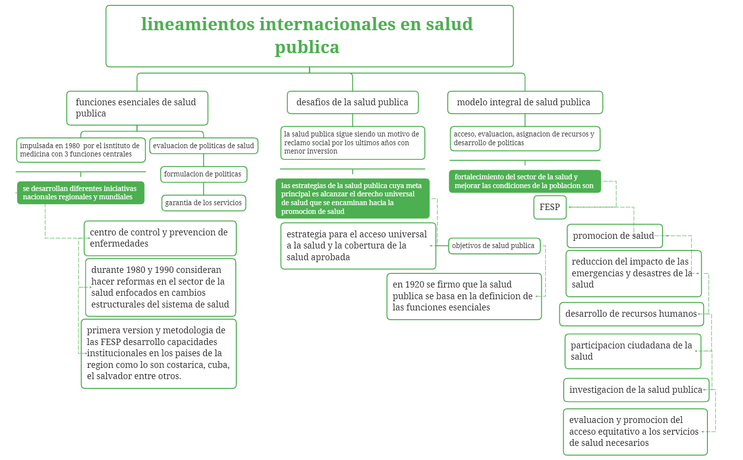 lineamientos internacionales en salud publica 